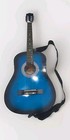 Beginner Acoustic Guitar 38  Blue Starter Practice Backup Case Pick