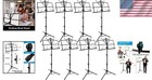 Lightweight Folding Music Stand     8 Pack With Adjustable Height For Anywhere Use