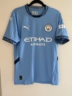Manchester City 24 25 Home Puma Soccer Jersey Shirt Kit Nwt Mcfc  47 Foden Xl