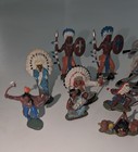          Vintage Britains Ltd Wild West Native American Indians Hong Kong Lot Of 18