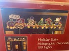 Sears Christmas Holographic Train Light Up Xmas Decor  60  Long Outdoor indoor