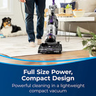 Bissell - Cleanview Compact Turbo Upright Vacuum - Black   Grapevine Purple
