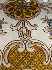 Antique Tile Art Nouveau Floral Majolica England  Motif Furniture Vintage