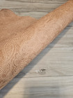 3-4oz Veg Tan Paisley Embossed Leather Hide Single Shoulder Sheet  Panel 5-6 sqf