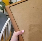 Vintage Owl Nest Wood Framed Fabric Wall Art  Textile Screen Print Nature Scene