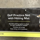 Athletic Works Large Golf Training Net With Hitting Mat Net Size 10ft X 7ft  New