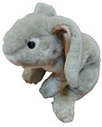 Animal Alley Rabbit Plush Gray Bunny 12  Toys R Us 1999 Stuffed Animal Toy