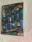 Design Works Crafts - Felt Ornaments Kit   Stained Glass  Makes 13 Ornaments New