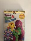 Vhs Barney Barneys Fun And Games vhs 1996  Tested-rare Vintage-ships N 24 Hours