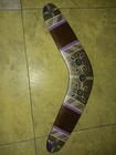 Waterhole Dreaming Handmade   Painted Boomerang Made In Australia 14 