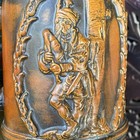 Vtg Simon Gerz West German Beer Stein Dance Ceramic Dbgm Brown Breweriana Mug 3d
