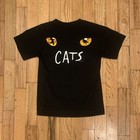 80s Vintage Cats Broadway Musical Black Graphic T-shirt size Medium  100  Cotton