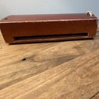 Vintage Wooden Percussion Wood Block With String And Red Finish