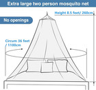Mosquito Net  King Size Bed Canopy Hanging Curtain Netting For Single To Fits Al