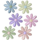 6-pack Daisy Applique Patch Set - Embroidered Flower Badges 1-1 8   iron On 