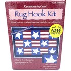 Creations By Caron Rug Hook Kit Stars   Stripes 18  X 27  Americana 