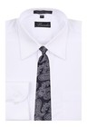 Boy s 14 Inch Black Paisley Pattern Pretied Zipper Necktie