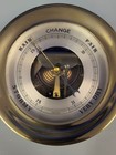 Chelsea Ships Bell Barometer-working Vg  Brass Casing- 7 1 4  Sku4513
