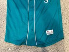 Vintage Seattle Mariners Mlb Jersey Teal True Fan Baseball Mesh Shirt Size S