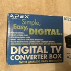 Apex Dt250 Digital Tv Converter Box With Analog Pass Through New Nib