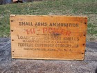 Vintage Federal Shell Monark M121 Smokeless 12ga Shot Shell Ammo Box Wood Crate