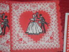 22 Vtg 40s Lot Mcm Valentine Paper Napkins 14 Victorian Scallops 8 Hallmark  bd