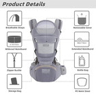 Baby Carrier Ergonomic Infant Carrier With Hip Seat Kangaroo Bag Soft Baby Carri