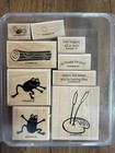 Set Of 8 Stampin    Up Rubber Stamps  New Never Used 