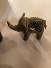 Dhokra Metal Handcrafted Collectible Brass Showpiece Figurine Of Small Elephant