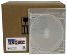 Usdisc Blu-ray Cases Standard 14mm  Sextuple 6 Disc  clear  Lot
