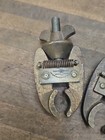 Pp58- Pair Of Antique Brass Parallel Pipe Clamps Albert Jm Anderson  Boston