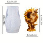 1pc Candle Silicone Mold 3d Mold Non-stick Aromatherapy Mold Home Decor Diy