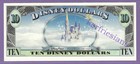 2007 A  10 Princess Cinderella Disneyland Disney Dollar Sn A00091594