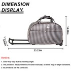 Waterproof 24  Rolling Wheeled Duffle Bag Carry On Luggage Travel Suitcase Bag