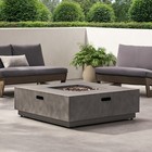 Jasmine Outdoor 50 000 Btu Square Fire Pit  no Tank Holder 