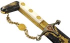 Antique Super Fine Islamic Arabic Gold   Silver Mounted  saif  Shamshir Sword 