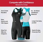Sls3 Pro Womens Triathlon Suit Sleeveless Premium Tri Suit Nwt Sz L Black Blue