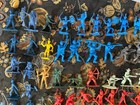 Vintage Lot Of Cowboys Indians Soldiers Western Plastic Toys Mpc Etc Hong Kong