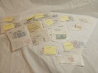  Old Worldwide Stamp Lot In Wax Envelopes 10  Countries  norway  Germany  India 