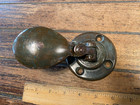 Vintage Bronze Deck Block W deck Mount  2 1 4  Sheave 9 16  Line Patina 