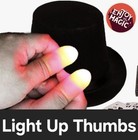 Magic Trick Thumb Tips Light-up Finger Glow Tricks Magicians Illusion Prop T7