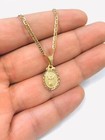 Cadena Y Dije Del Divino Ni  o En Oro Laminado 14k Para Ni  os mujer 16x10mm 16  