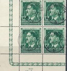 Stamp Germany Poland General Gov t Mi 117-9 Wwii Hitler War Era Blocks Bl Used
