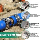 260pcs 304 Stainless Steel Single Ear Stepless Hose Clamps Ring 6 5-21mm   Plier