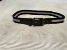 Oshkosh B gosh Boys Size Medium Braided Woven Belt Navy Blue White Faux Leather