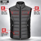 Custom Graphic Design Padded Vest Car Logo Gilet Birthday Xmas Tuning Gift Coat