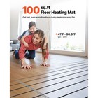 Uimoso 120v Electric Radiant Floor Heating Cable Kit With Alarm  100 Sqft