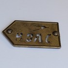 1950s British Airways Boac Logo Perforated Stamped Brass Badge Accessory Vintage