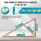 Duratech 6 25  Magnetic Torpedo Level 0  -90   Bubbles Aluminum Alloy W sae Metric