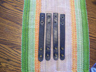 4 Black Bw Leather Double Snap Duty Belt Keepers Duty Gear Equipment Belt Holder